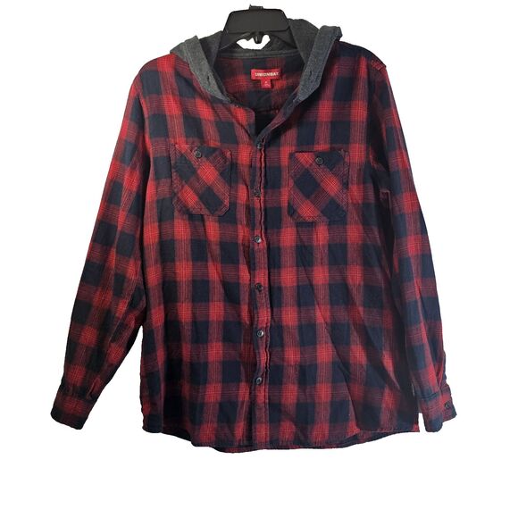 UNIONBAY Other - Union Bay Royal Stewart Tartan Flannel Hoodie Shirt Size M